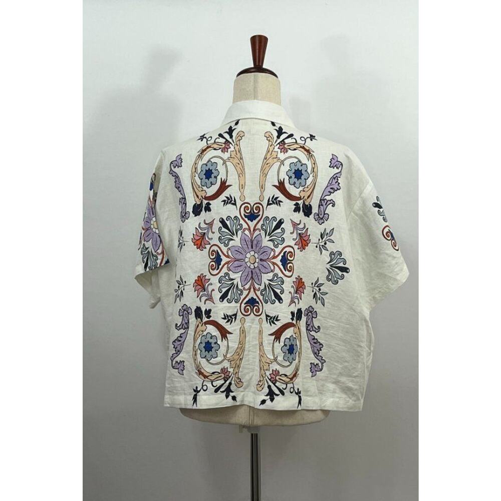 Floral Patterned Blouse - Multicolor - image 5